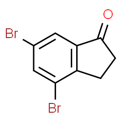ChemSpider 2D Image | 4,6-Dibromo-1-indanone | C9H6Br2O