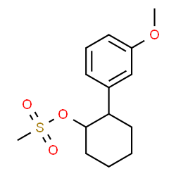 ChemSpider 2D Image | 2-(3-Methoxyphenyl)cyclohexyl methanesulfonate | C14H20O4S