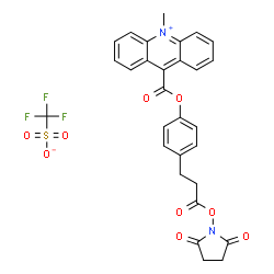 ChemSpider 2D Image | Acridinium C2 NHS Ester | C29H23F3N2O9S