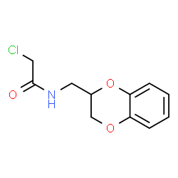 ChemSpider 2D Image | 2-Chloro-N-(2,3-dihydro-1,4-benzodioxin-2-ylmethyl)acetamide | C11H12ClNO3