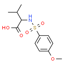 ChemSpider 2D Image | N-[(4-Methoxyphenyl)sulfonyl]valine | C12H17NO5S