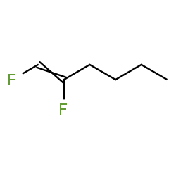 ChemSpider 2D Image | 1,2-Difluoro-1-hexene | C6H10F2