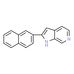 ChemSpider 2D Image | 2-(2-Naphthyl)-1H-pyrrolo[2,3-c]pyridine | C17H12N2