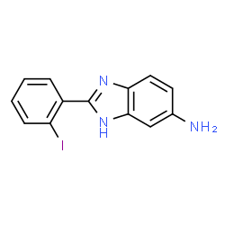 ChemSpider 2D Image | 2-(2-Iodophenyl)-1H-benzimidazol-5-amine | C13H10IN3