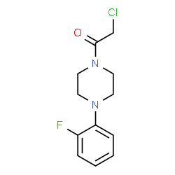 ChemSpider 2D Image | 1-(chloroacetyl)-4-(2-fluorophenyl)piperazine | C12H14ClFN2O