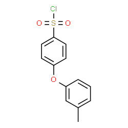 ChemSpider 2D Image | 4-(3-Methylphenoxy)benzenesulfonyl chloride | C13H11ClO3S