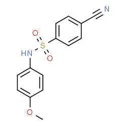 ChemSpider 2D Image | 4-Cyano-N-(4-methoxyphenyl)benzenesulfonamide | C14H12N2O3S