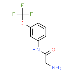 ChemSpider 2D Image | N-[3-(Trifluoromethoxy)phenyl]glycinamide | C9H9F3N2O2