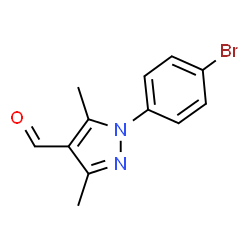 ChemSpider 2D Image | 1-(4-Bromophenyl)-3,5-dimethyl-1H-pyrazole-4-carbaldehyde | C12H11BrN2O
