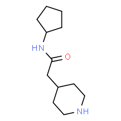 ChemSpider 2D Image | N-Cyclopentyl-2-(4-piperidinyl)acetamide | C12H22N2O