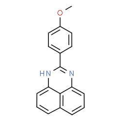 ChemSpider 2D Image | 2-(4-Methoxyphenyl)-1H-perimidine | C18H14N2O