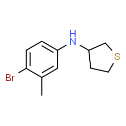 ChemSpider 2D Image | N-(4-Bromo-3-methylphenyl)tetrahydro-3-thiophenamine | C11H14BrNS