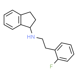 ChemSpider 2D Image | N-[2-(2-Fluorophenyl)ethyl]-1-indanamine | C17H18FN