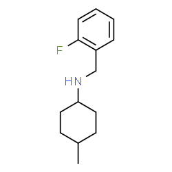 ChemSpider 2D Image | N-(2-Fluorobenzyl)-4-methylcyclohexanamine | C14H20FN