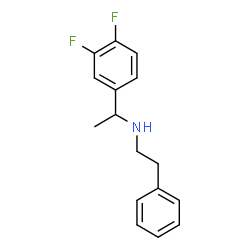 ChemSpider 2D Image | 1-(3,4-Difluorophenyl)-N-(2-phenylethyl)ethanamine | C16H17F2N