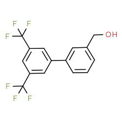 ChemSpider 2D Image | [3',5'-Bis(trifluoromethyl)-3-biphenylyl]methanol | C15H10F6O