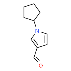 ChemSpider 2D Image | 1-cyclopentylpyrrole-3-carbaldehyde | C10H13NO