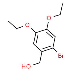 ChemSpider 2D Image | (2-Bromo-4,5-diethoxyphenyl)methanol | C11H15BrO3