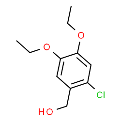 ChemSpider 2D Image | (2-Chloro-4,5-diethoxyphenyl)methanol | C11H15ClO3