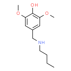 ChemSpider 2D Image | 4-[(Butylamino)methyl]-2,6-dimethoxyphenol | C13H21NO3