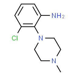 ChemSpider 2D Image | 3-Chloro-2-(4-methyl-1-piperazinyl)aniline | C11H16ClN3
