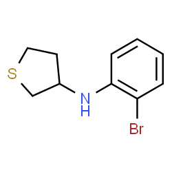 ChemSpider 2D Image | N-(2-Bromophenyl)tetrahydro-3-thiophenamine | C10H12BrNS