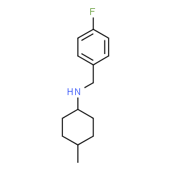 ChemSpider 2D Image | N-(4-Fluorobenzyl)-4-methylcyclohexanamine | C14H20FN