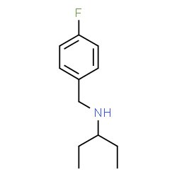 ChemSpider 2D Image | N-(4-Fluorobenzyl)-3-pentanamine | C12H18FN