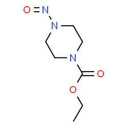 ChemSpider 2D Image | Ethyl 4-nitroso-1-piperazinecarboxylate | C7H13N3O3