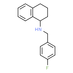 ChemSpider 2D Image | N-(4-Fluorobenzyl)-1,2,3,4-tetrahydro-1-naphthalenamine | C17H18FN