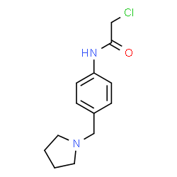 ChemSpider 2D Image | 2-Chloro-N-[4-(1-pyrrolidinylmethyl)phenyl]acetamide | C13H17ClN2O