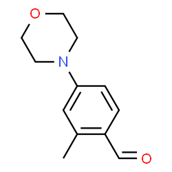 ChemSpider 2D Image | 2-Methyl-4-(4-morpholinyl)benzaldehyde | C12H15NO2