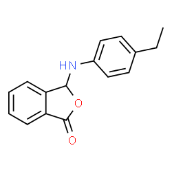 ChemSpider 2D Image | 3-(4-Ethyl-phenylamino)-3H-isobenzofuran-1-one | C16H15NO2