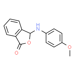 ChemSpider 2D Image | 3-(4-Methoxy-phenylamino)-3H-isobenzofuran-1-one | C15H13NO3