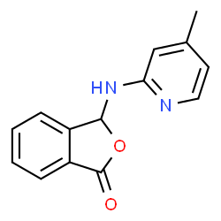 ChemSpider 2D Image | 3-[(4-Methyl-2-pyridinyl)amino]-2-benzofuran-1(3H)-one | C14H12N2O2