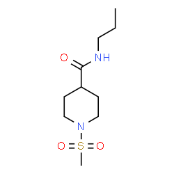 ChemSpider 2D Image | 1-(Methylsulfonyl)-N-propyl-4-piperidinecarboxamide | C10H20N2O3S