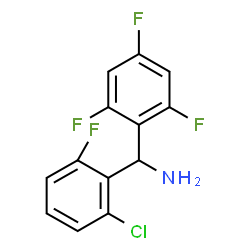 ChemSpider 2D Image | 1-(2-Chloro-6-fluorophenyl)-1-(2,4,6-trifluorophenyl)methanamine | C13H8ClF4N