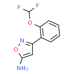 ChemSpider 2D Image | 3-[2-(Difluoromethoxy)phenyl]-1,2-oxazol-5-amine | C10H8F2N2O2