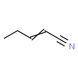 ChemSpider 2D Image | 2-Pentenenitrile | C5H7N