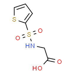 ChemSpider 2D Image | N-(2-Thienylsulfonyl)glycine | C6H7NO4S2