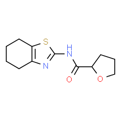 ChemSpider 2D Image | N-(4,5,6,7-Tetrahydro-1,3-benzothiazol-2-yl)tetrahydro-2-furancarboxamide | C12H16N2O2S