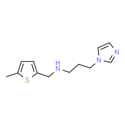 ChemSpider 2D Image | [3-(IMIDAZOL-1-YL)PROPYL][(5-METHYLTHIOPHEN-2-YL)METHYL]AMINE | C12H17N3S