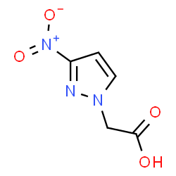 ChemSpider 2D Image | (3-Nitropyrazol-1-yl)acetic acid | C5H5N3O4