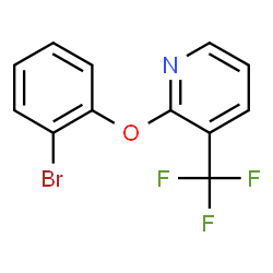 ChemSpider 2D Image | 2-(2-Bromophenoxy)-3-(trifluoromethyl)pyridine | C12H7BrF3NO