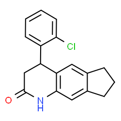 ChemSpider 2D Image | 4-(2-Chlorophenyl)-1,3,4,6,7,8-hexahydro-2H-cyclopenta[g]quinolin-2-one | C18H16ClNO