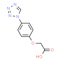 ChemSpider 2D Image | [4-(1H-Tetrazol-1-yl)phenoxy]acetic acid | C9H8N4O3