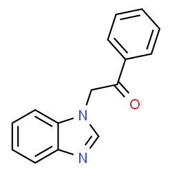 ChemSpider 2D Image | 2-Benzoimidazol-1-yl-1-phenyl-ethanone | C15H12N2O