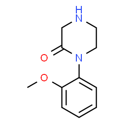 ChemSpider 2D Image | 1-(2-Methoxyphenyl)-2-piperazinone | C11H14N2O2