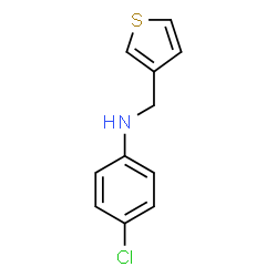 ChemSpider 2D Image | 4-Chloro-N-(3-thienylmethyl)aniline | C11H10ClNS