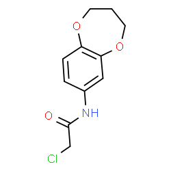ChemSpider 2D Image | 2-Chloro-N-(3,4-dihydro-2H-1,5-benzodioxepin-7-yl)acetamide | C11H12ClNO3